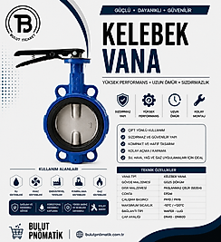 KELEBEK VANA WAFER TİP NİKEL KLAPE NBR CONTALI