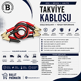 35 MM (2MT) TAKVİYE KABLOSU 1000 AMP (Kamyon)