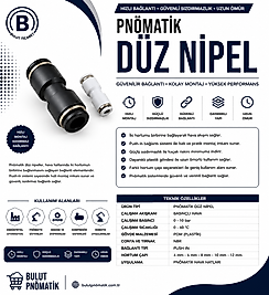 PNÖMATİK DÜZ NİPEL