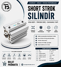 SDA-S Q16 MANYETİKLİ SHORT STROK SİLİNDİR ÇİFT ETKİLİ