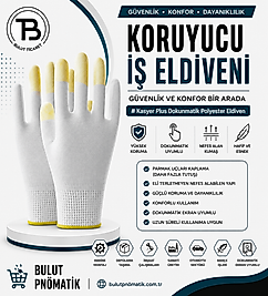 Beybi Kasyer Plus Dokunmatik Polyester Eldiven S/M 3 ÇİFT