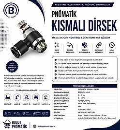 PNÖMATİK KISMALI DİRSEK (HIZ AYAR)