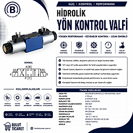 4WE10E NG10 ÇİFT BOBİN HİDROLİK VALF 4/3 KAPALI MERKEZ oxim